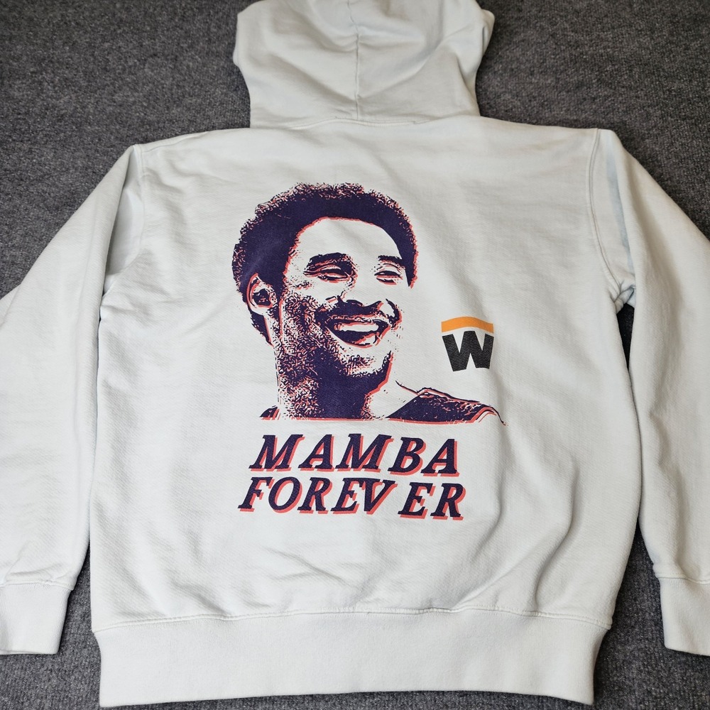 Who Jung Woo Kobe Bryant‎ Hoodie Mamba Forever Light Blue Size XL Graphic Print